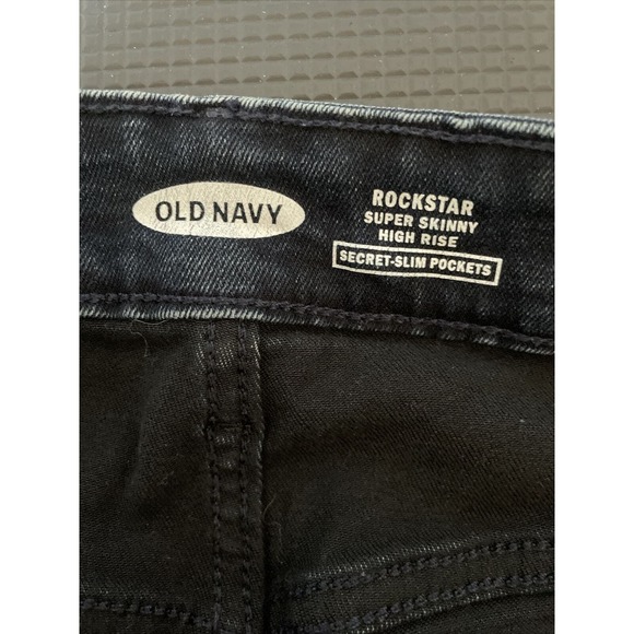 Old Navy Rockstar Super Skinny High Rise 18 Secret Slim Pockets Plus Woman Dark - Picture 5 of 9